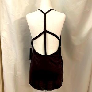 Brand new grey T-bar low back tank top